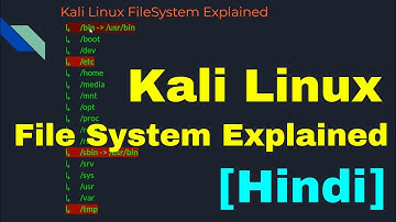 Kali Linux File System Explained in Hindi | Linux File System