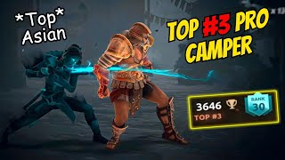 This Camper was sitting at #3 Rank in Asian Leaderboard UNTIL HE MET ME || Shadow Fight 4 Arena