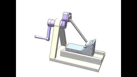 Spatial slider crank mechanism 1
