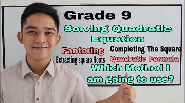 Factoring vs. Completing the Squares vs. Quadratic Formula I Señor Pablo TV