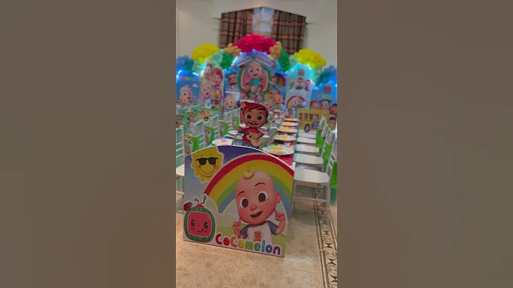 Cocomelon birthday theme! #cocomelon #balloondecoration #birthday #shorts #youtubeshorts #shortsfeed