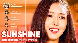 GFRIEND -  Sunshine (Line Distribution   Lyrics Color Coded) PATREON REQUESTED
