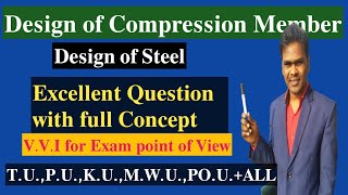 #15 Design of Compression Member || Asked Question Part-2 || Design of Steel || In Nepali