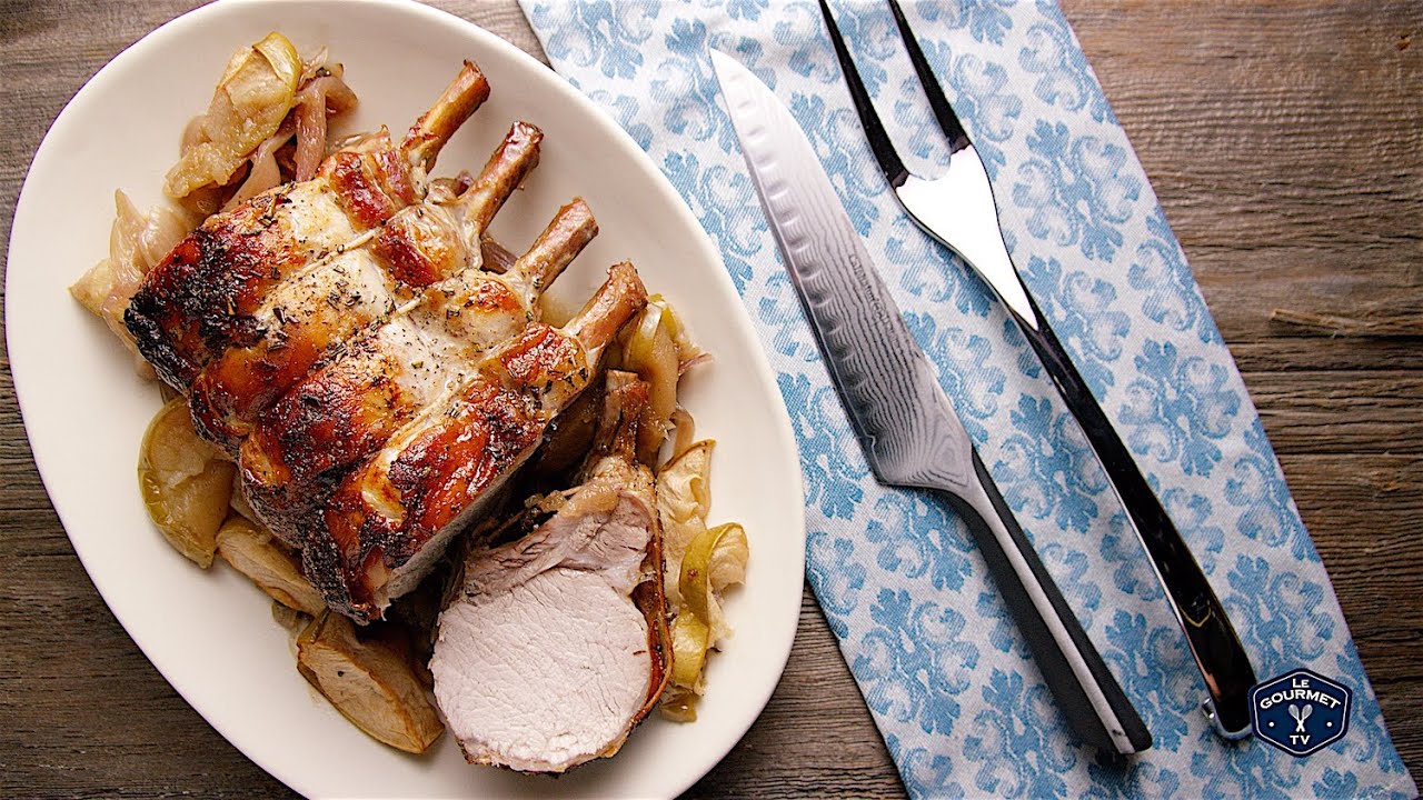 Roast Rack Of Pork With Apples | Glen And Friends Cooking