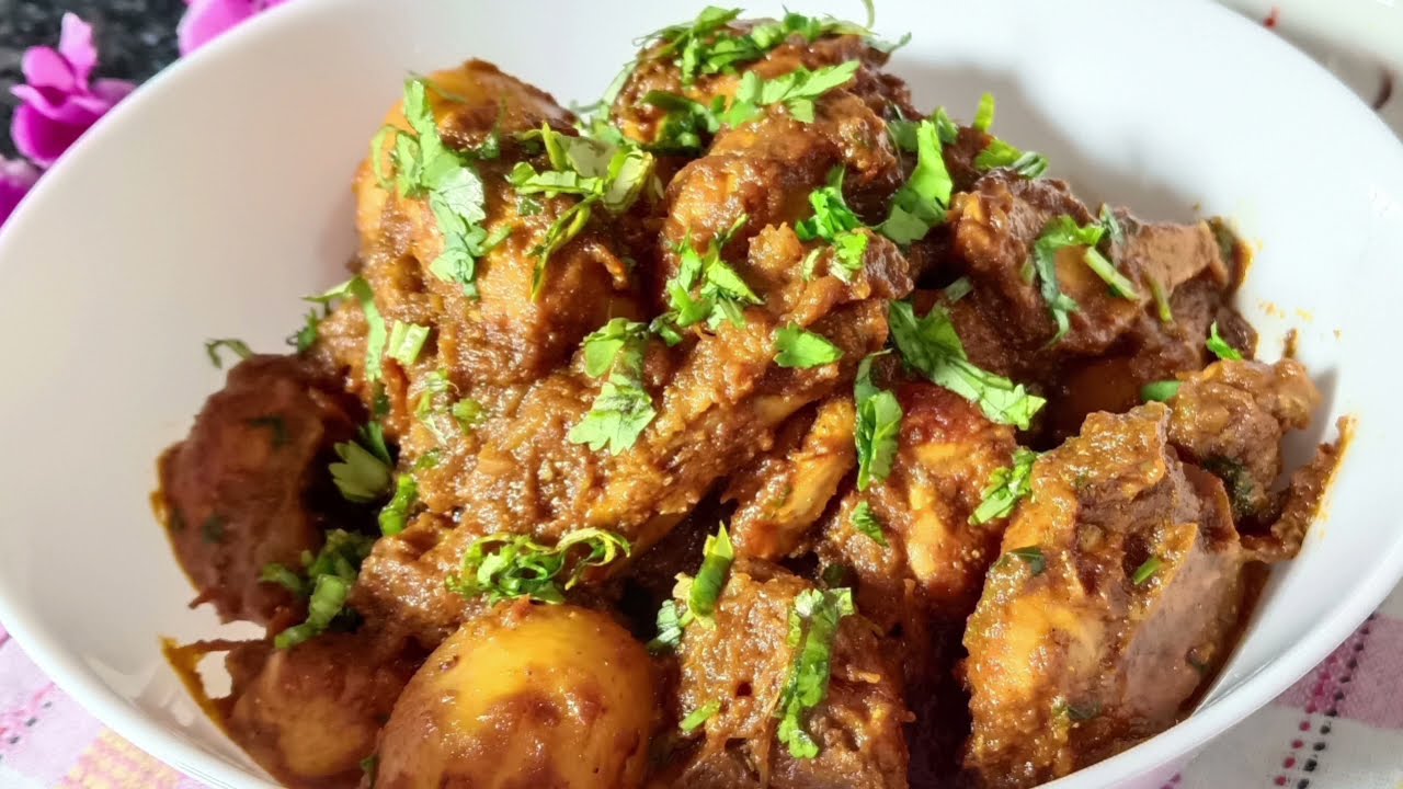 Spicy chicken kosha  //  ঝাল ঝাল চিকেনের কষা