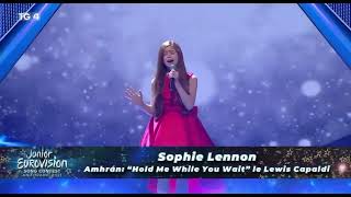 Sophie Lennon - Hold Me While You Wait Lewis Capaldi Junior Eurovision Eire 2021 Semi - Final