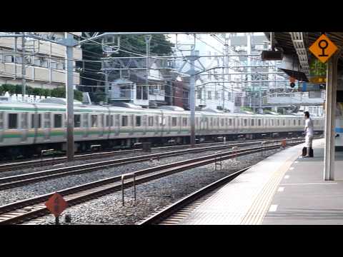 E231系　湘南新宿ライン　東十条駅通過