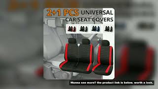 1+2 Red Seat Covers Car Seat Cover for Transporter For Renault Master 3 For jumpy from 2008 to 2016