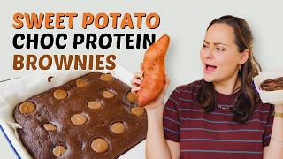 Sweet Potato Chocolate Protein Brownie | Healthy, Superfood, No Sugar, No Flour 4K