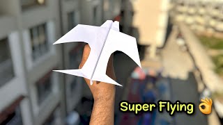 paper flying super toy, how to make flying bird plane, paper flying toy plane,