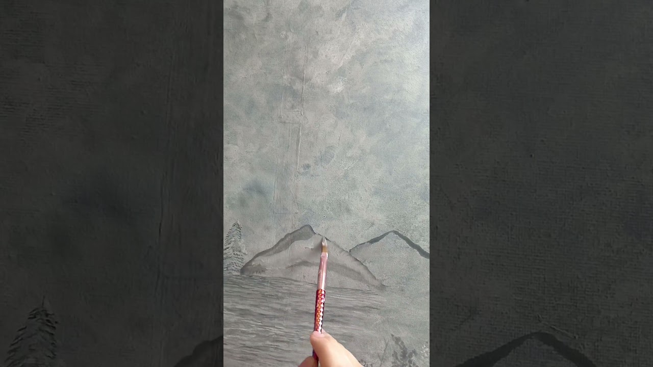 Painting a Quiet Black & White Landscape | Part 1