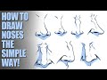 How to Draw Noses - The Simple Way!