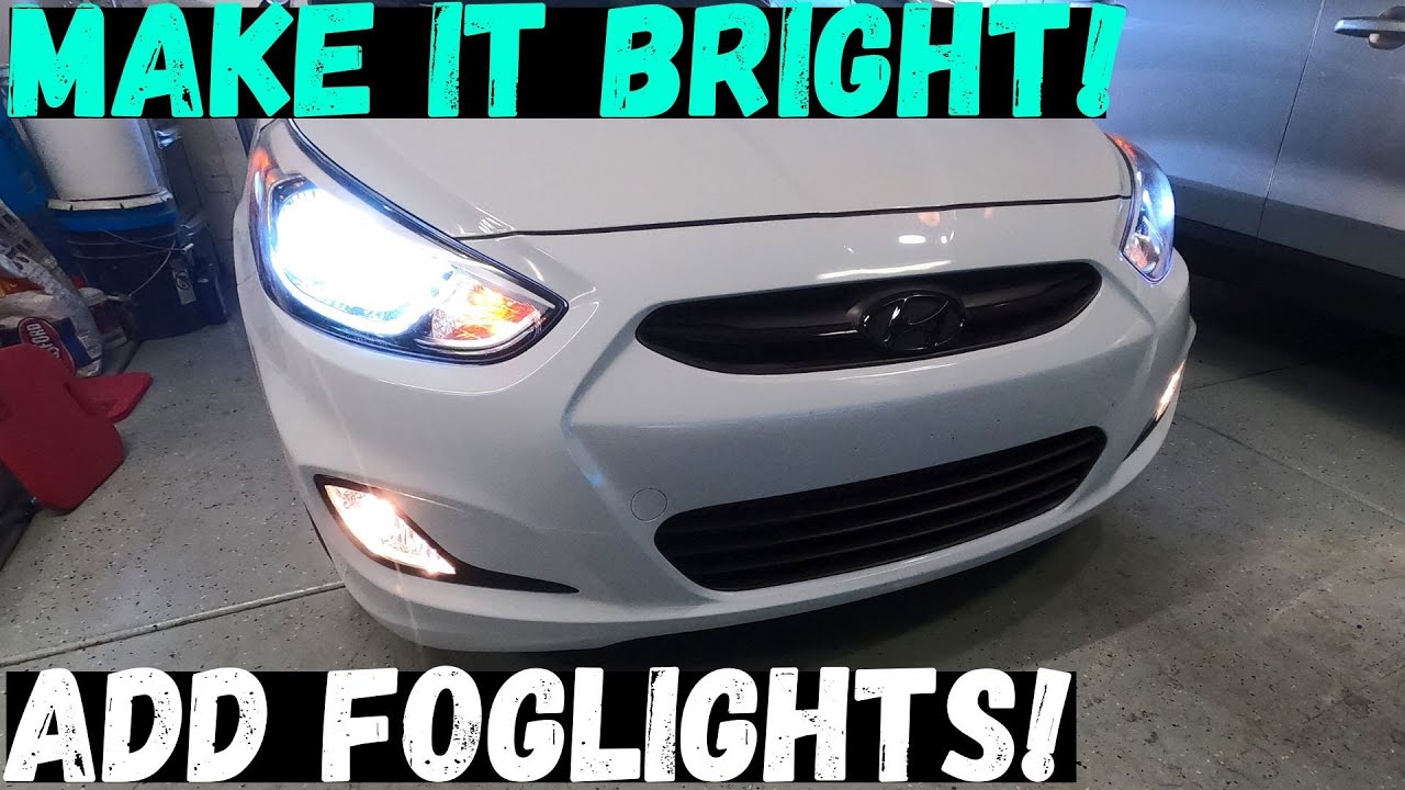 HOW TO INSTALL FOG LIGHTS IN A 20122017 HYUNDAI ACCENT & VERNA Easy