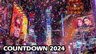 🇺🇸 TIMES SQUARE Ball Drop FINAL COUNTDOWN 2024 : HAPPY NEW YEAR