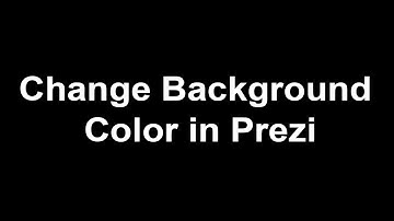 Change Background Color in Prezi