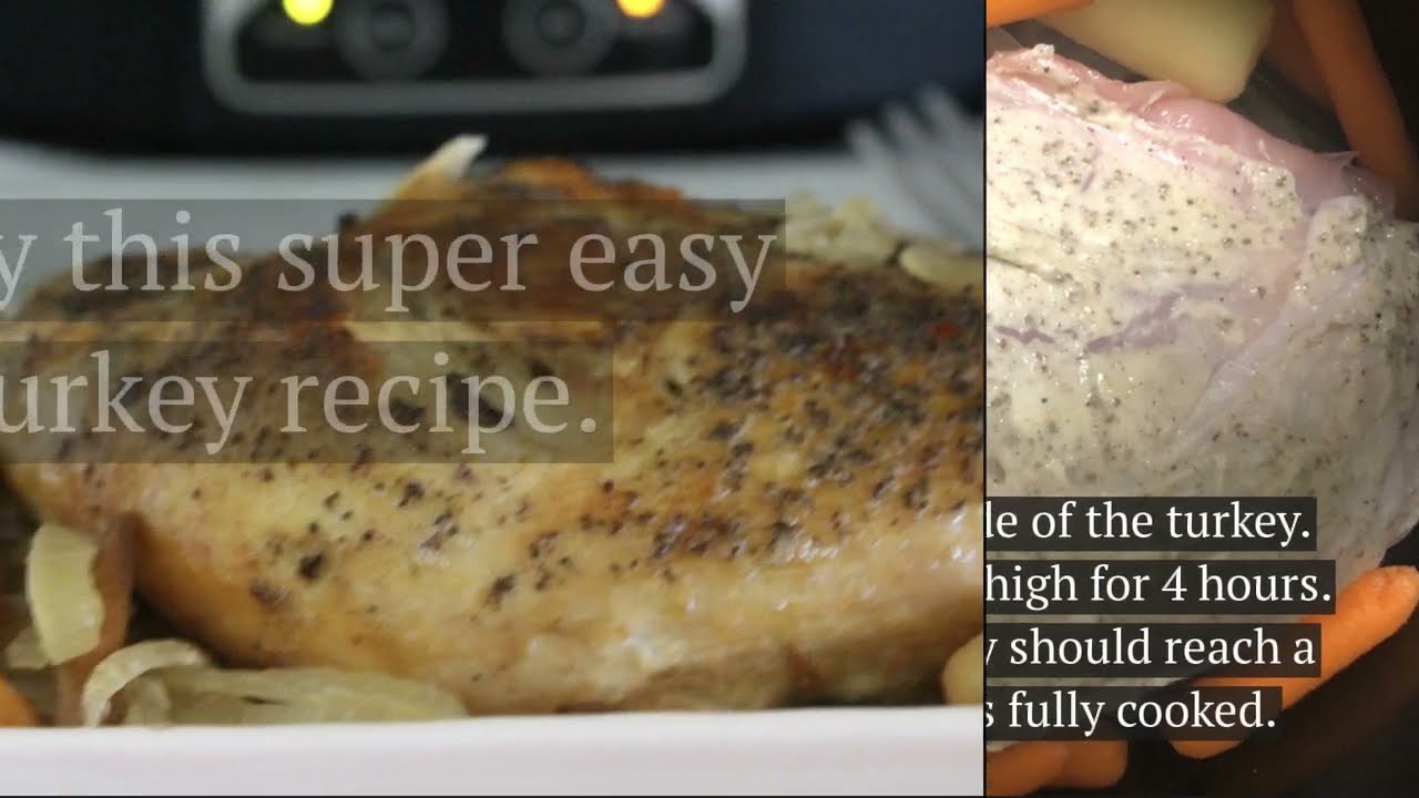 Slow Cooker Bone in Half Turkey Breast YouTube