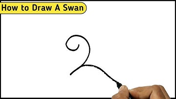 How to Draw A Swan || How to Turn Number 2 Into A Swan Step by Step || Art Video