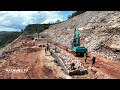 New Update 99% Project After 6Months High Mountain Road Building Big Excavator Cutting Mountain