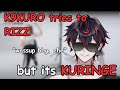 Kuro tries to rizz but its kuringe
