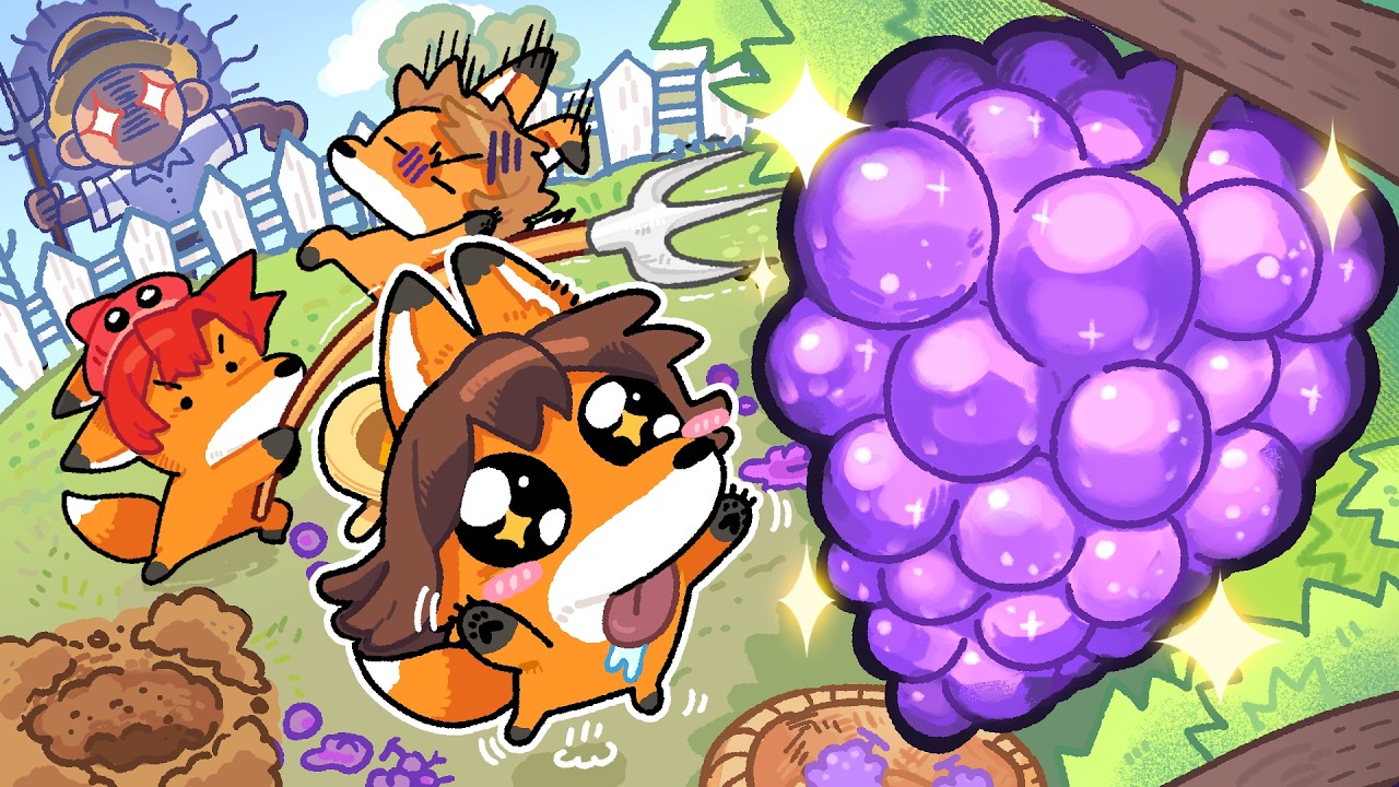 귀요미(?) 여우 삼남매의 포도 농장 습격 사건🍇