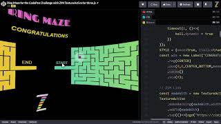 Full ZIM Explore! 89. 3D Maze! #JavaScript #Canvas #threejs #maze #TextureActive ZIM #ZIMjs Guide