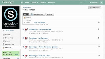 Schoology - How to create and use folders