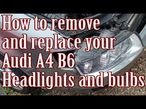 How to remove/replace your Audi A4 B6 Headlights and bulbs