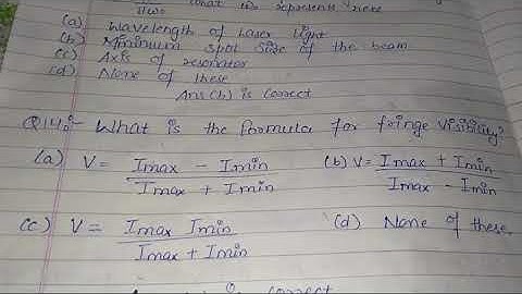 MCqs of atomic , molecular and laser physics unit-3 part-1 for bsc 6th sem MDU students