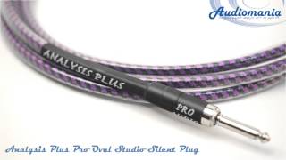 Кабель гитарный Analysis Plus Pro Oval Studio Silent Plug