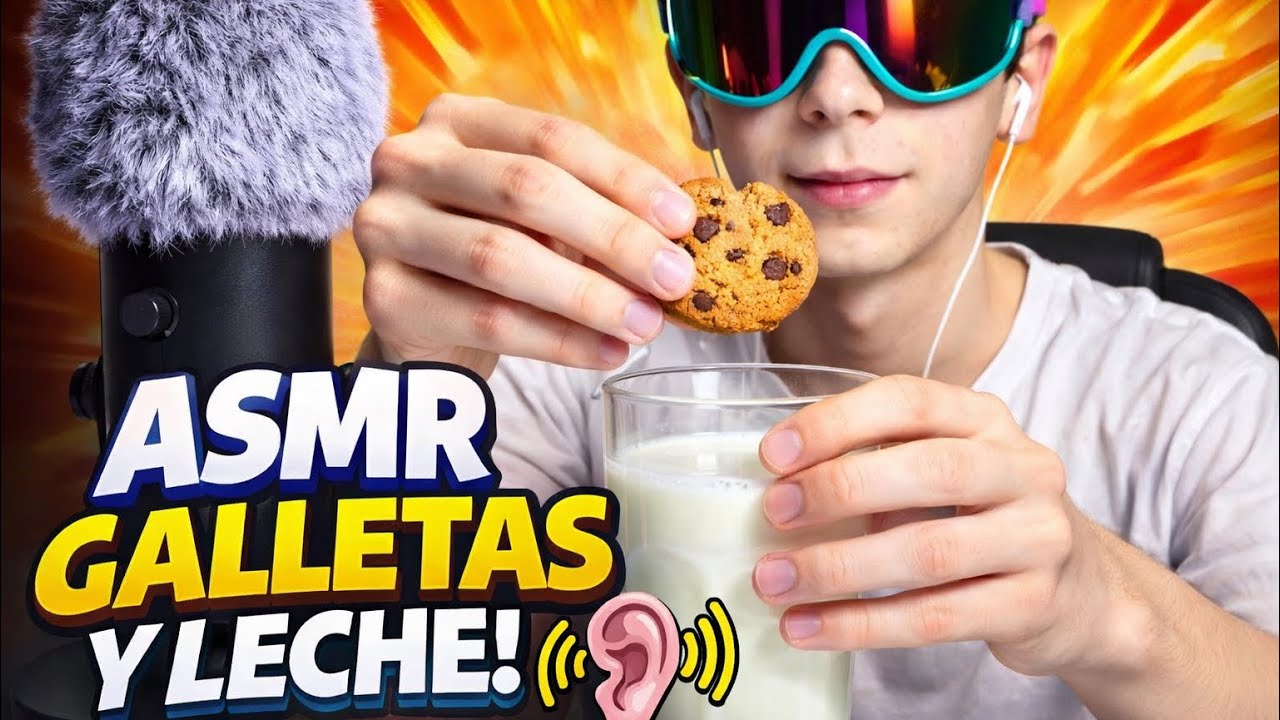 ASMR COMIENDO GALLETAS CON LECHE / Dav Asmr