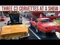 Vette Spotting: Three C3s at a Cruise-In