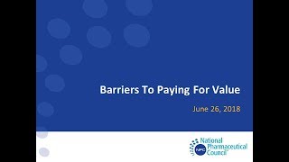 Webinar: Barriers to Paying for Value
