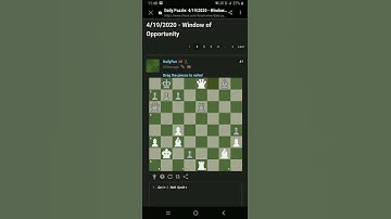 Chess.com daily puzzle and solution ( 19 April 2020)