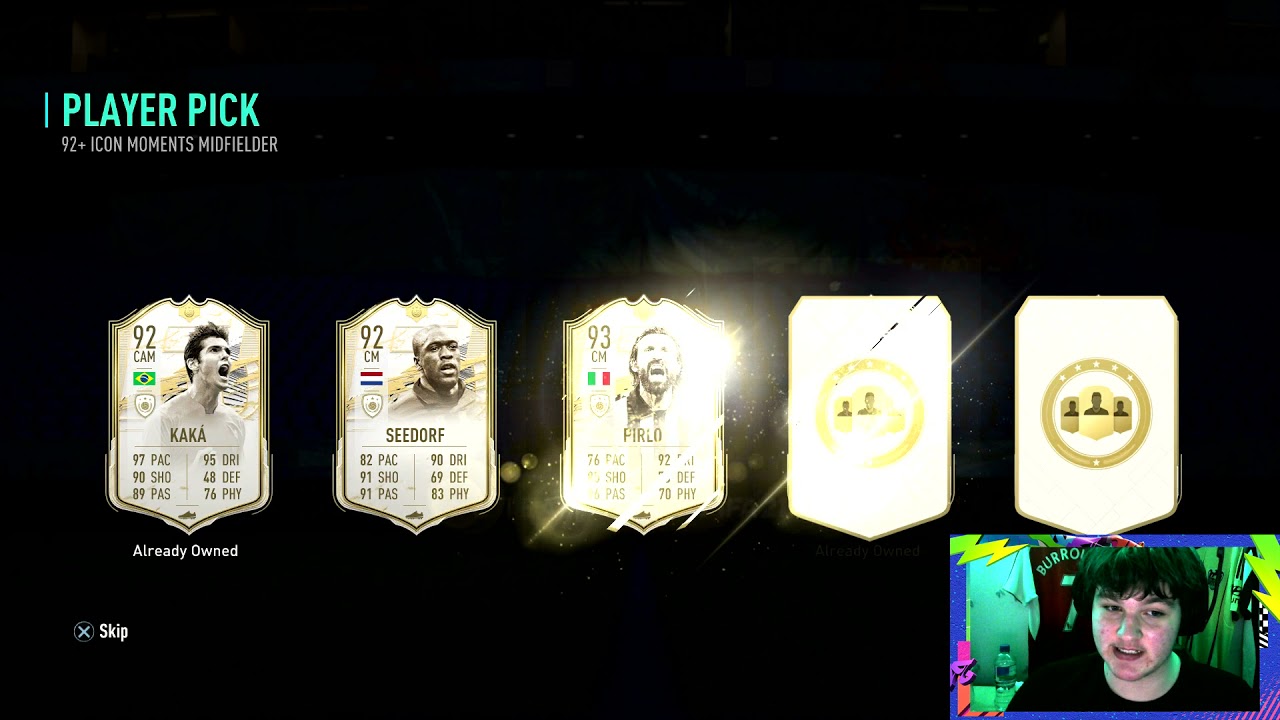 OPENING MY 92+ ICON MOMENTS MIDFIELDER PP! (92+ MIDFIELDER ICON MOMENTS PLAYER PICK SBC) - FIFA 21
