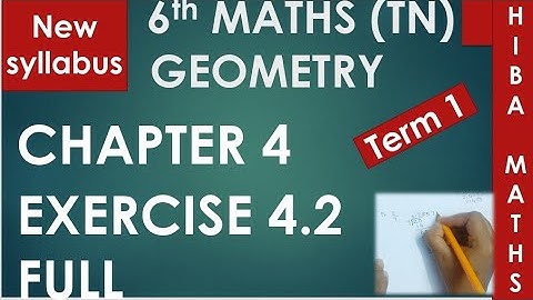 TN Samacheer 6th maths chapter 4 exercise 4.2 full answers TN New Syllabus