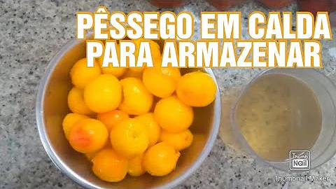 Como armazenar pêssegos?