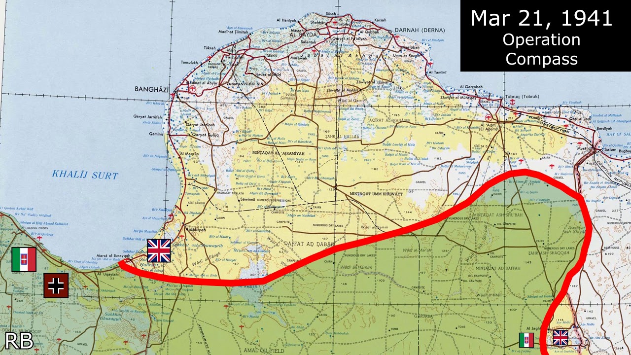 Wwii Africa Campaign Map