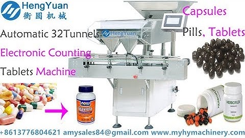 Automatic 32 tunnels electronic counting machine capsules tablets pills filling machine