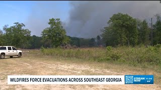 Wildfires Force Evacuations Across Southeast Georgia