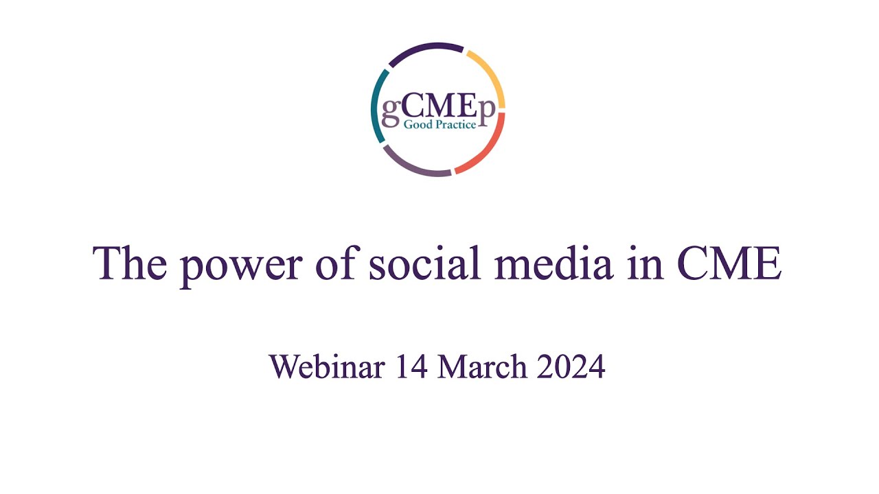 The power of social media in CME