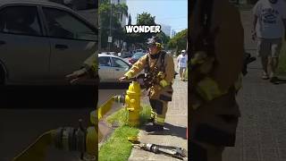 How fire fighters open fire hydrants? #shorts #explained #automobile #viral