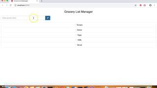 Grocery List Manager