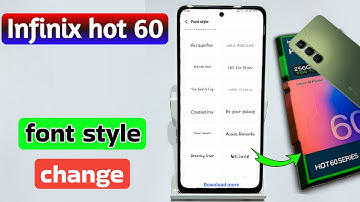 how to change font style in infinix hot 60 | infinix hot 60 font style change