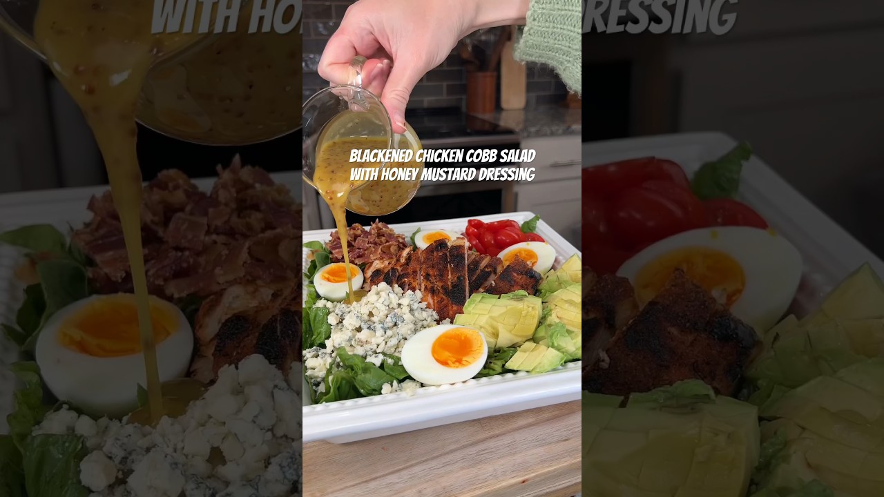 Blackened Chicken Cobb Salad with Honey Mustard Dressing | 