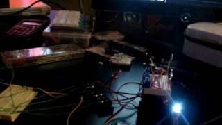 servo object tracking with 3 photocells and arduino