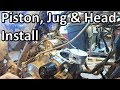 Raptor 660 Rebuild: Installing the Piston, Jug, and the Head