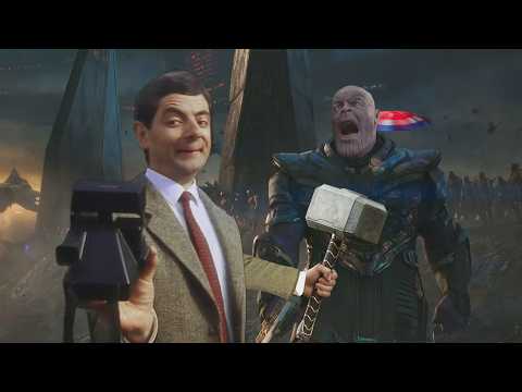 Mr. Bean Lifts Thor's Hammer