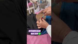 Intramuscular injection ✅#injection #nurse #nursingstudent #bscnursing #nursing #ytshorts #youtube