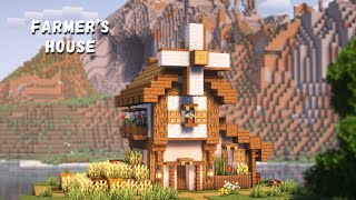 Minecraft: How to Build a Farmers House | Easy Relaxing Tutorial