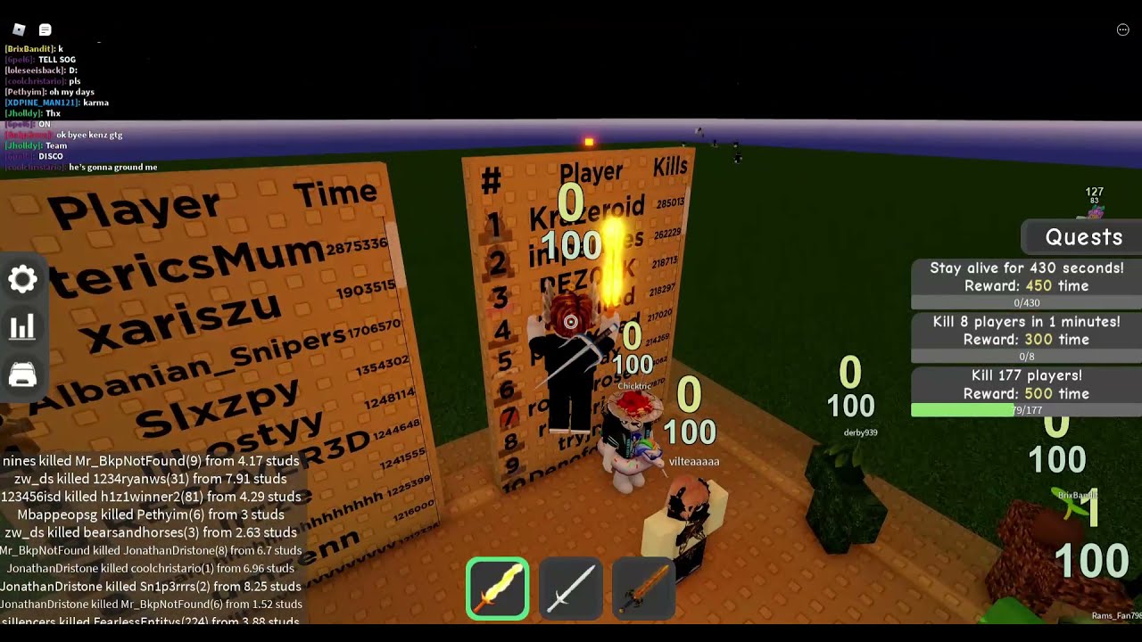 Roblox Sword fighting experience